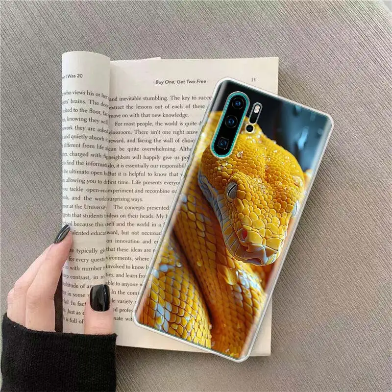 Forest Vipers And Pythons Phone Case For Huawei P50 Pro P10 P20 P30 P40 Lite Cover Mate 40 30 20 10 Lite Capa Shell