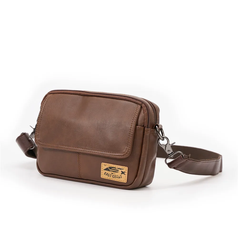 Vintage Flap Crossbody Bag Herren Umhängetaschen aus weichem PU-Leder Herrenmode Quadratische Umhängetasche Messenger Bag Flap Zipper Satchels – Detail 14