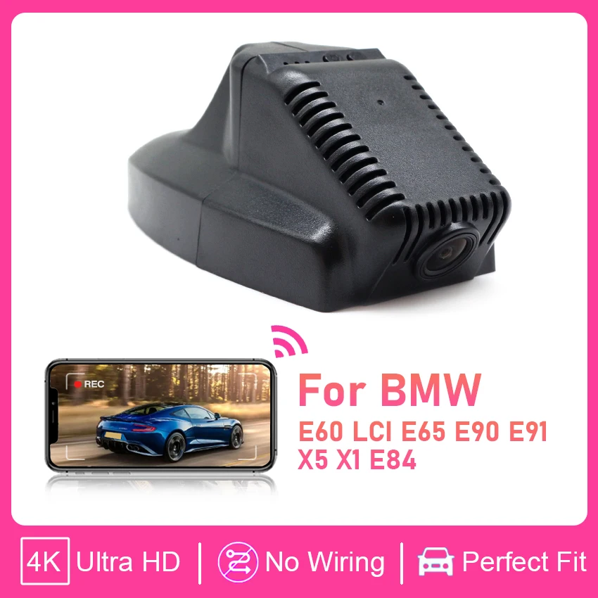 

Plug and play UHD 4K 2160P Видеорегистратор Автомобильная камера Видеорегистратор Видеорегистратор WIFI Автомобильный видеорегистратор для BMW E60 LCi E65 E90 E91 X5 X1 E84 2006-2012