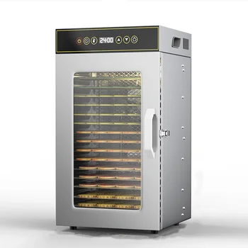 Prémiová 18patrová sušička potravin z nerezové oceli pro komerční i domácí použití, nastavitelné energeticky úsporné sušení ovoce/masa/bylin 10 nejlepší prodej potraviny do sušičky - №4