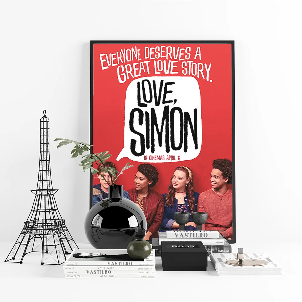 Love Simon Romantic Comedy Movie Print Art Poster Film Wall Stickers Modern Canvas Painting Home Decor