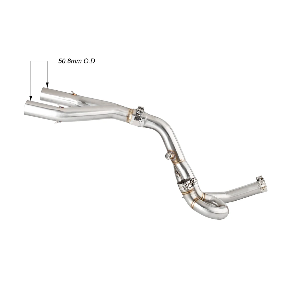 For Aprilia Dorsoduro 750 2008 2009 2010-2016 SMV 750 DD 750 2008-2016 SMV750 Escape Motorcycle Exhaust Middle Link Pipe Slip-On