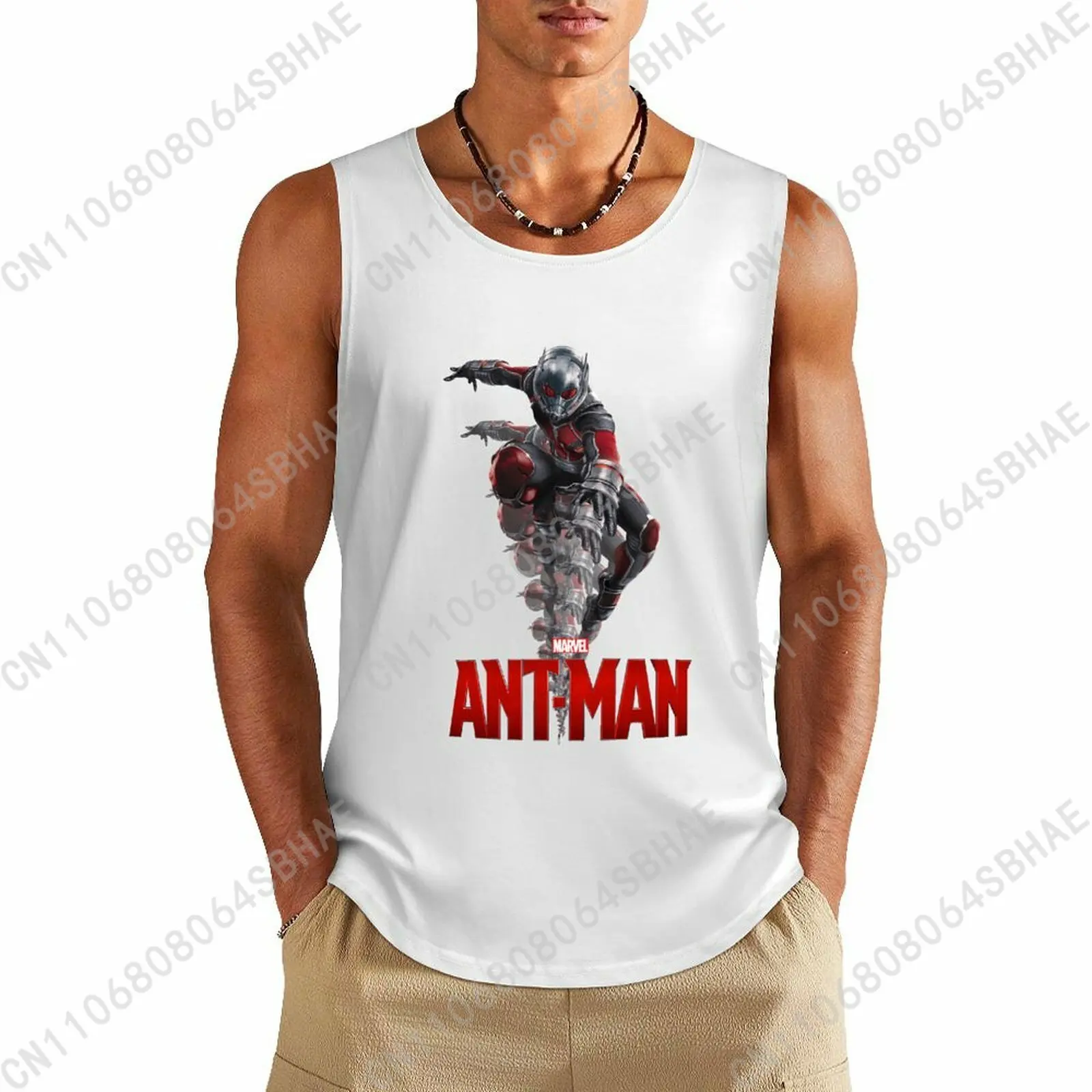 

Marvel Ant Man Custom Pattern Mens Cotton Tank Top Cotton Sleeveless Shirt Men Undershirt Personalized Gifts Cosplay
