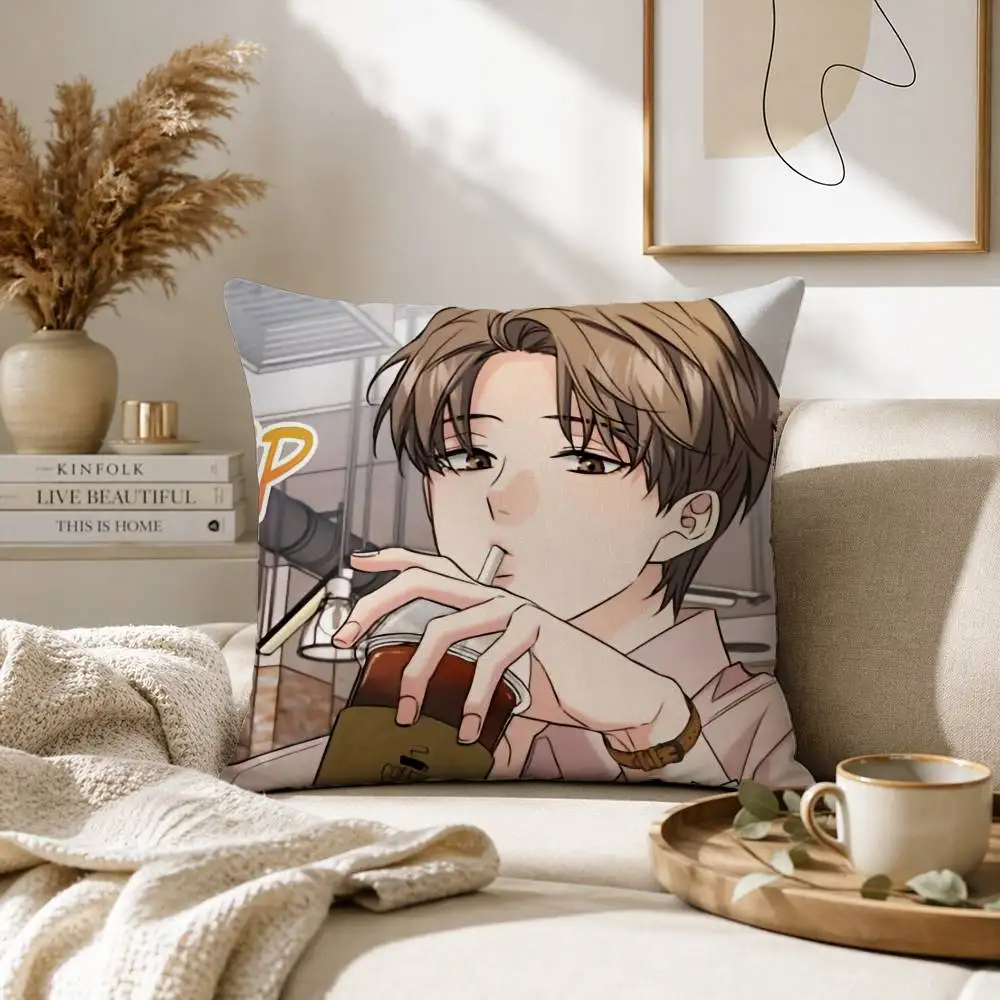 M-Melting Point R-Ryu Ian Manhwa BL Pillow Case for Sofa Living Room Home office Decor Protective Cover