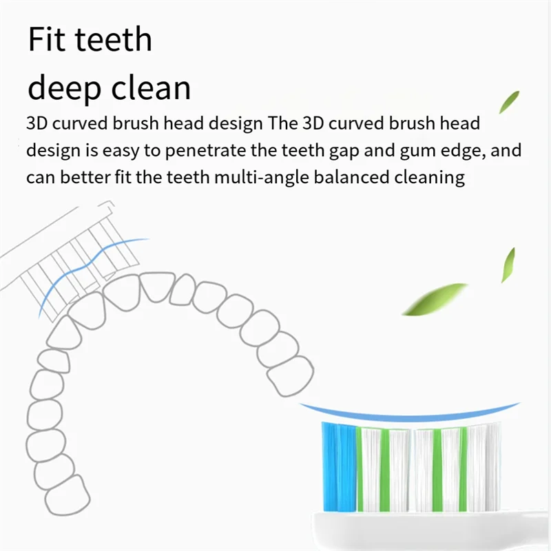A88X 8PCS Replacement Toothbrush Heads For SOOCAS X3pro/X3U/X5/V1/V2/X1 Electric Toothbrush Deep Cleaning Replace Spare Parts