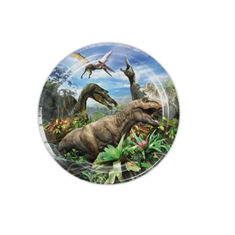 New Jurassic Dinosaur Theme Disposable Tableware Cup Plates Children\'s Birthday Party Dinosaur Latex Balloon Banner Decoration