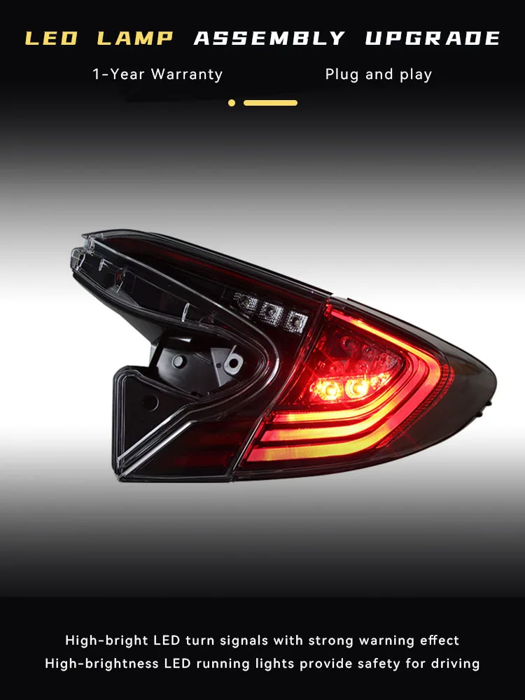 Car Lights for Toyota CHR 2018 2019 2020 LED Auto Taillights Upgrade High Configure Design Dynamic Rear Lamp Accessories