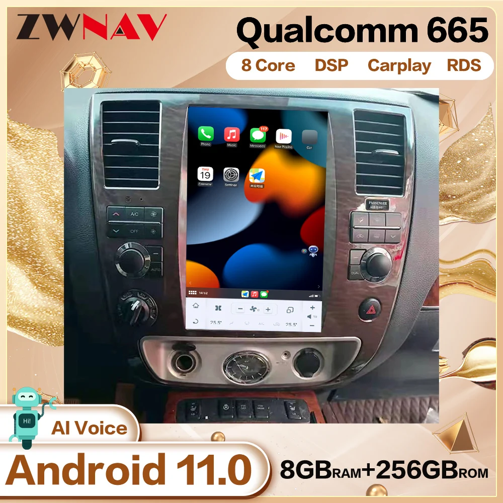 Qualcomm Tesa- Screen Android Automotive Multimedia Player For Nissan  pathfinder  Model 2010 GPS Radio Audio Stereo  Bluetooth