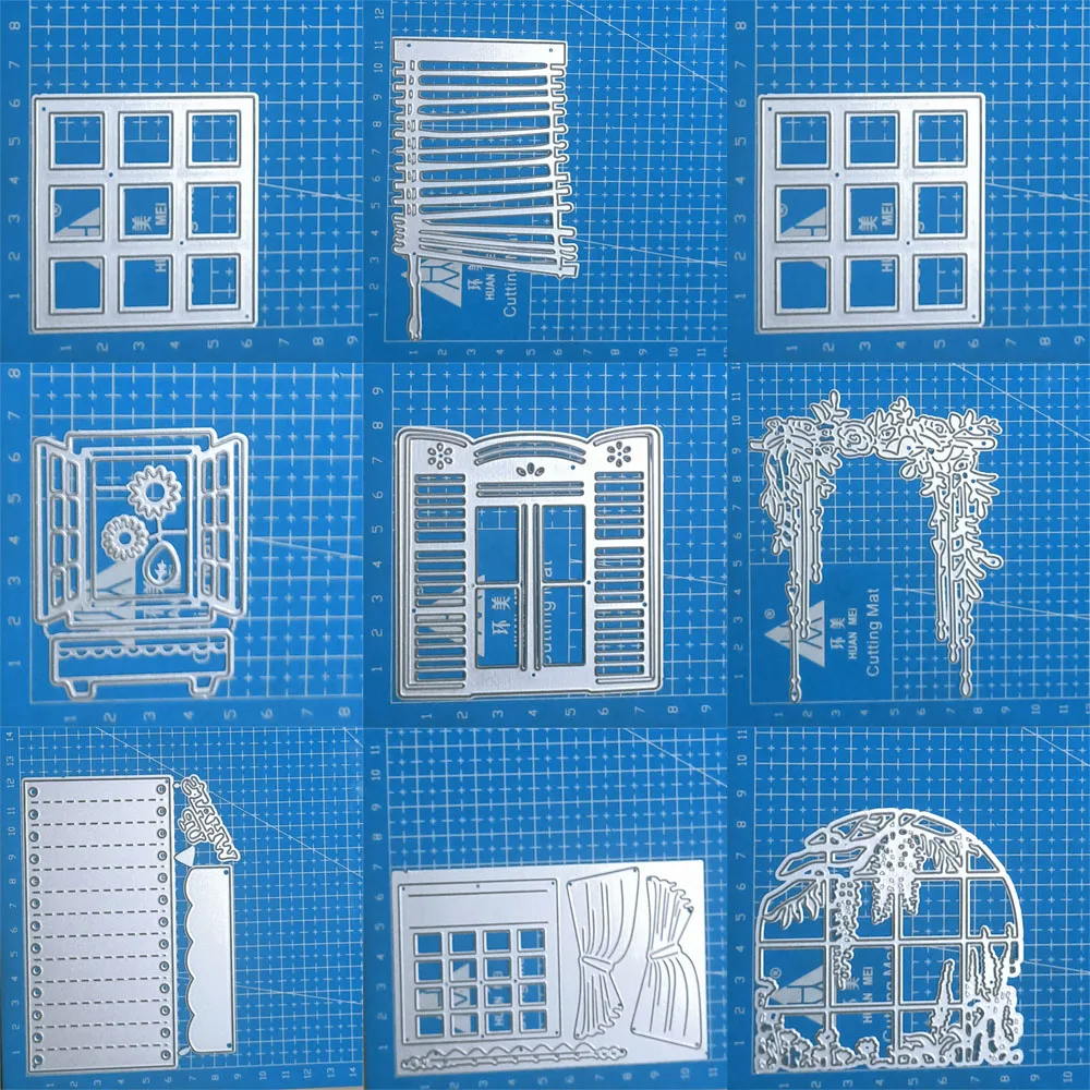 Fenster vorhänge Metalls chneid werkzeuge schneiden Stanz form Dekoration Scrap booking Papier Handwerk Messer Form Klinge Stanz schablonen