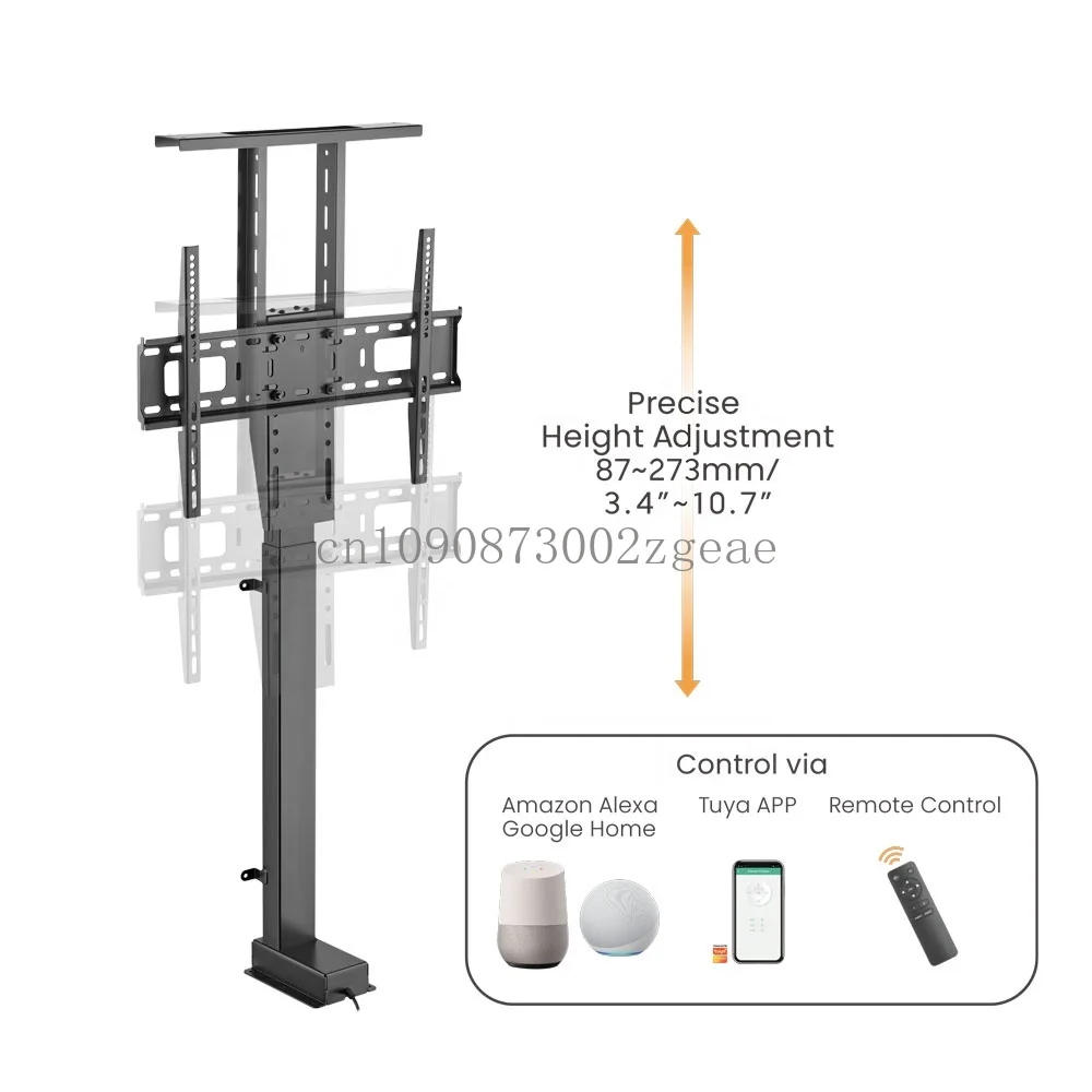 Adjustable Height Large Electric TV Lifting Mechanism and Home Office Voice Application Remote Control Automatic Lifting