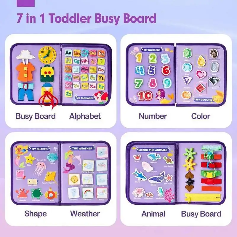 Sensory Activity Board Sensory Travel Toys Learning Activity Sensory Board For Kids Over 1 Year Old Preschool Learning Fine