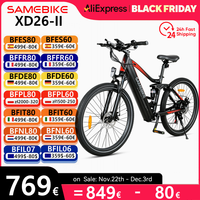 EU In Stock SAMEBIKE XD26-II Electric Bike 750W 48V 14AH 26-inch Ebike Mountain Adult Electric Bicycles Hydraulic Disc Brake