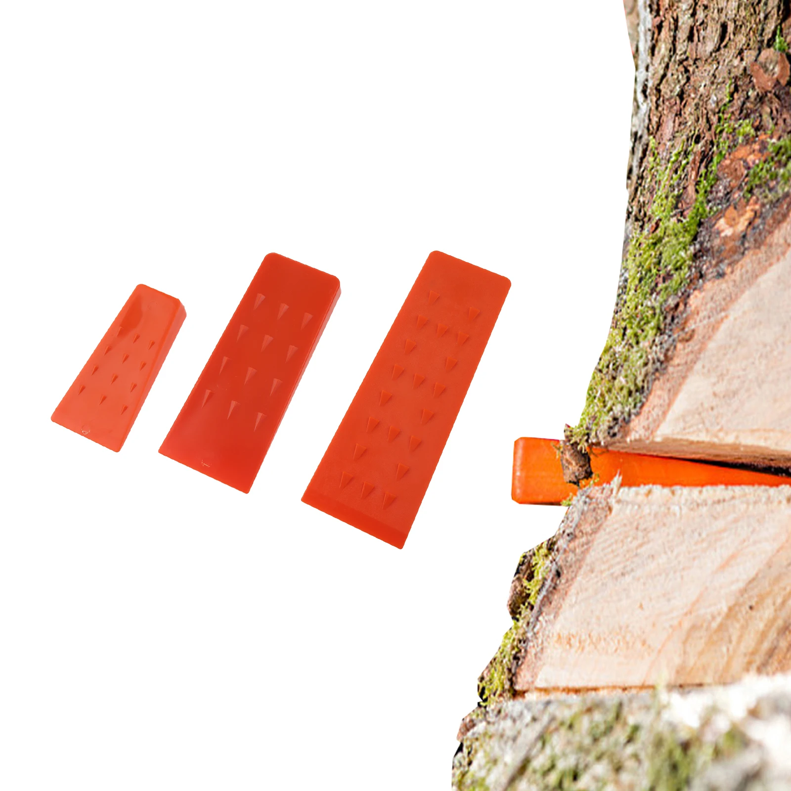 1PC 5/8/10 zoll Orange Kunststoff Fällen Keil Felled Chock Baum Schneiden Spiked Wedge Holzfällerei Werkzeug für Sicherheit Kettensäge Keil