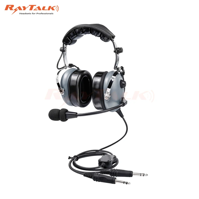 Premium PNR Pilot Aviation Headset with Dual plugs for General Aircraft