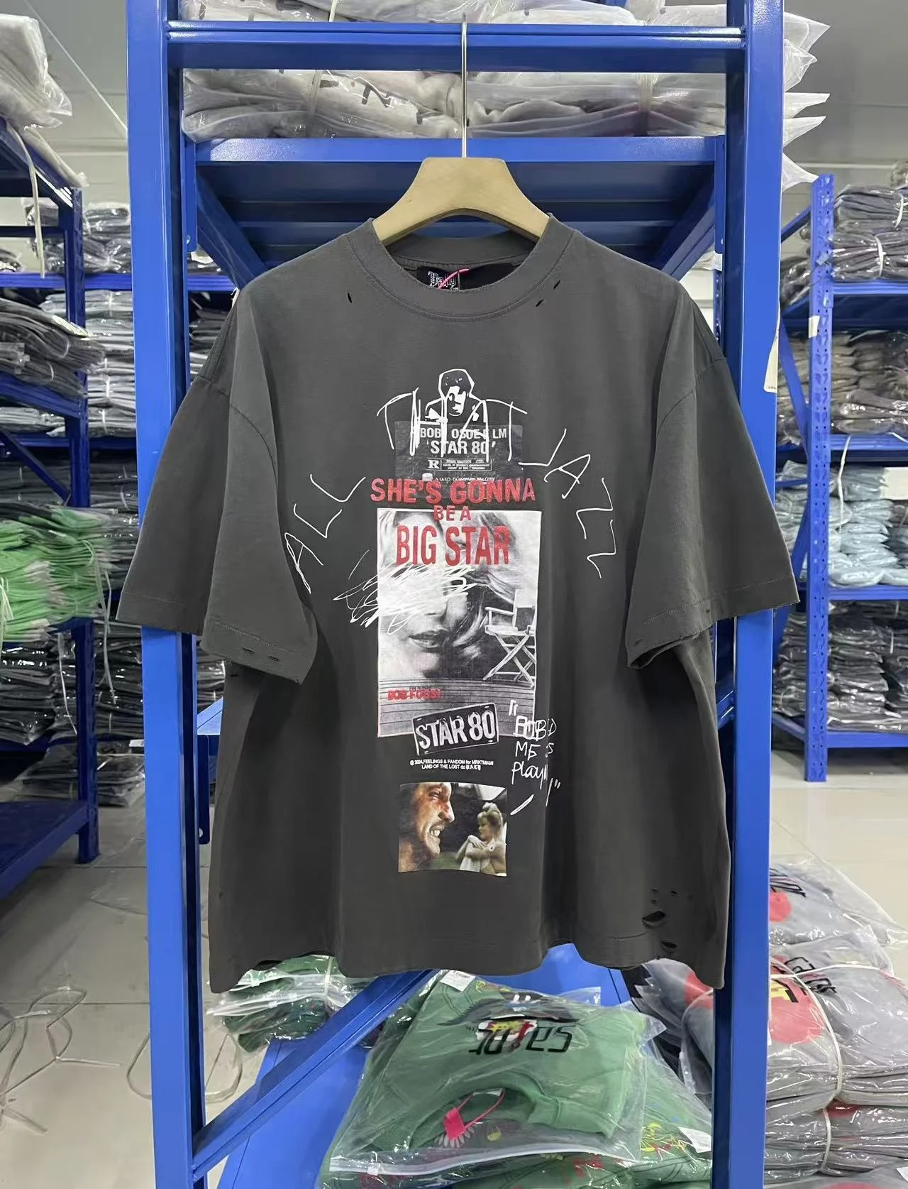 

Винтажная футболка Paly 26SS All That в стиле 80-х, свободный крой, 100% хлопок, короткий рукав, круглый вырез, нелиняющая, сохраняющая цвет