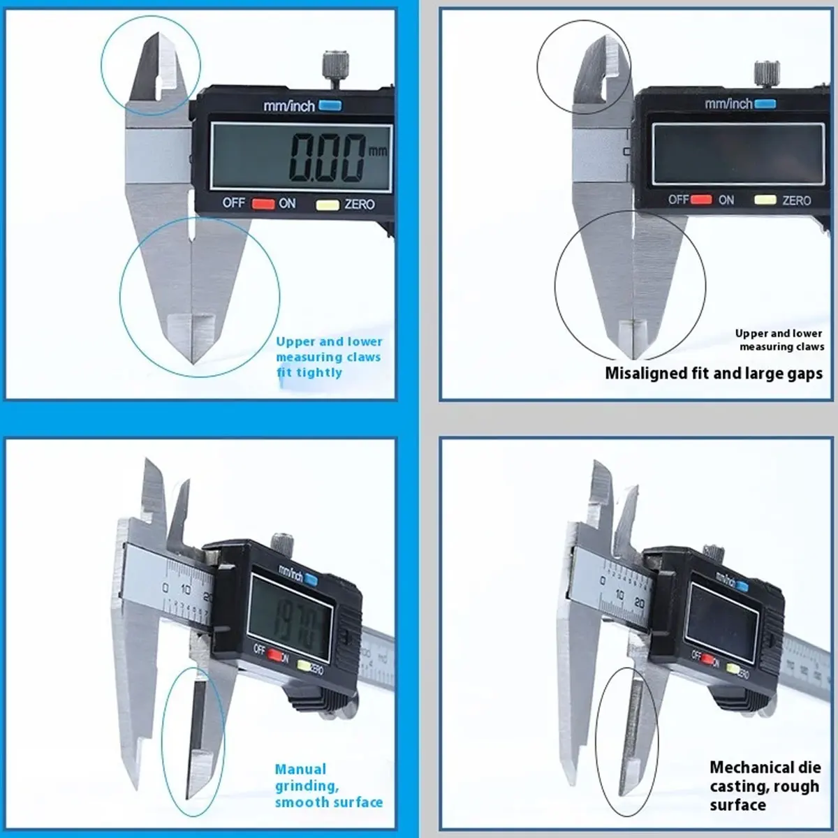 Stainless Steel Electronic Digital Vernier Caliper 6Inch 0-150mm Measuring  Instrument Tool stainless steel mini Vernier caliper