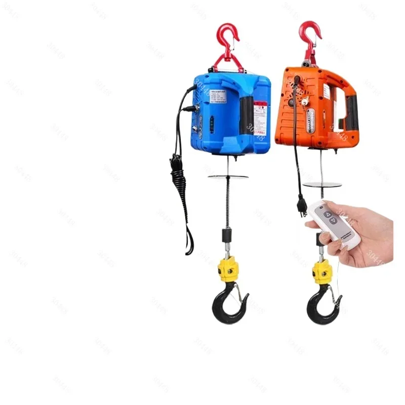 Mini Electric Hoist 220V Small Lifting Crane Portable Household Elevator Air Conditioner Lifting Machine