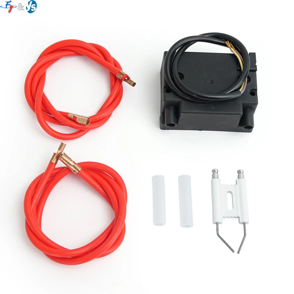 220V-240V High Voltage Pulse Igniter Transformer High Voltage Wire Ceramic Ignition Needle Diesel Methanol Waste Oil Burner Part