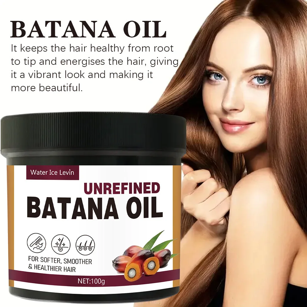Water Ice Levin Batana Oil Hair Mask, Nourishes Roots & Smooths for Voluminous, Silky Hair, Deep Conditioning Care