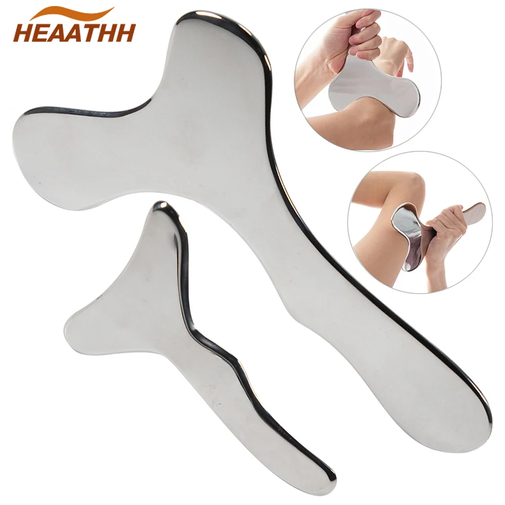 

Stainless Steel Scraping Board GuaSha Tool Body Scrapper Massage Plate for Release Pain Relief Physical Therapy Massage Relax