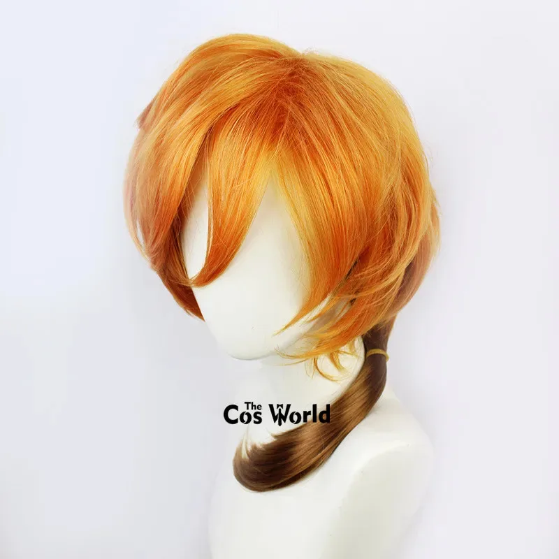 بونغو الضالة الكلاب ناكاهارا Chuuya 55 سنتيمتر طويل أنيمي تأثيري الباروكات الألياف مقاومة للحرارة الشعر الاصطناعية + غطاء شعر مستعار