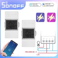 SONOFF TH Elite Wifi Switch 16A 20A Temperature And Humidity Senor Monitor Switch With DS18B20 RL560 RJ11 Thermometer Smart Home