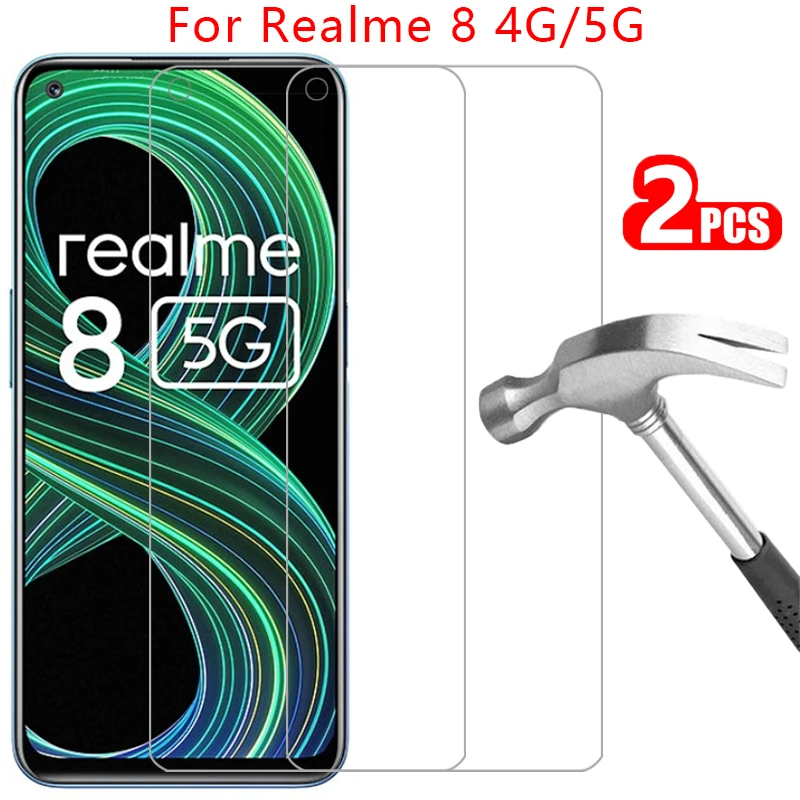 tempered glass for realme 8 4g 5g protective glass screen protector on realme8 film realmi realmi8 reame relme ralme real me mi