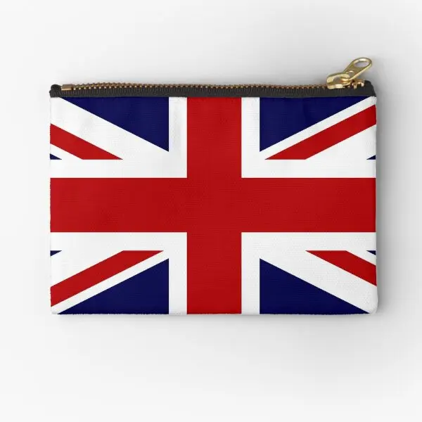 

Union Jack Flag Of The Uk Zipper Pouches Panties Women Bag Small Wallet Key Men Socks Storage Pocket Money Packaging Pure Coin