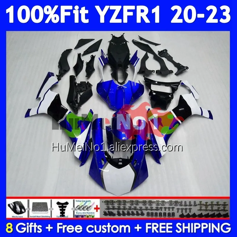 Injection For YAMAHA YZF R1 R 1 1000 YZF-R1 YZFR1 20 21 Movistar Blue 22 23 24  371No.2 YZF1000 2020 2021 2022 2023 2024 Fairing