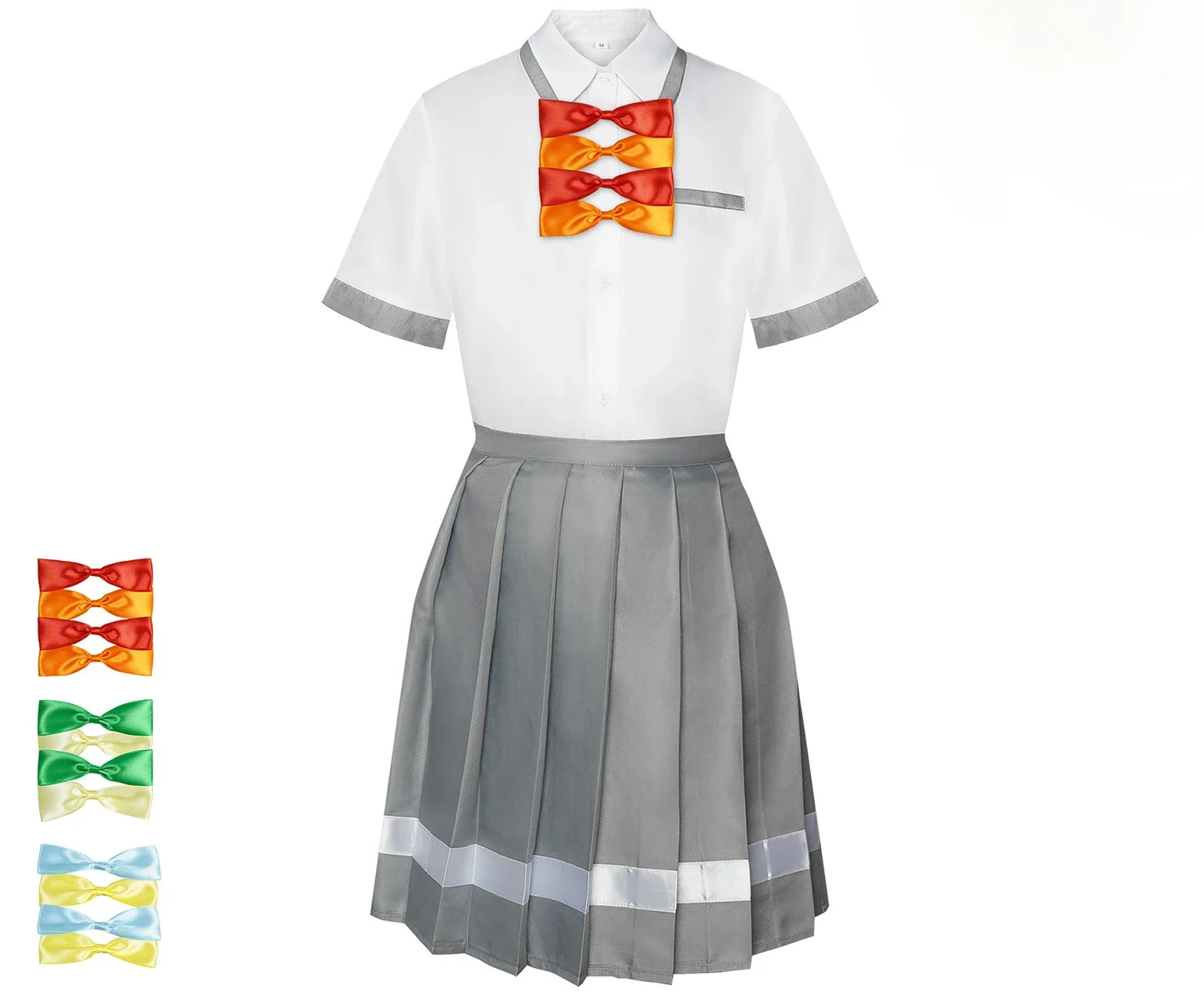 

Anime Makeine Too Many Losing Heroines Anna Yanami Cosplay Chika Komari JK Skirt Lemon Yakishio Party Outfit Costume for Women