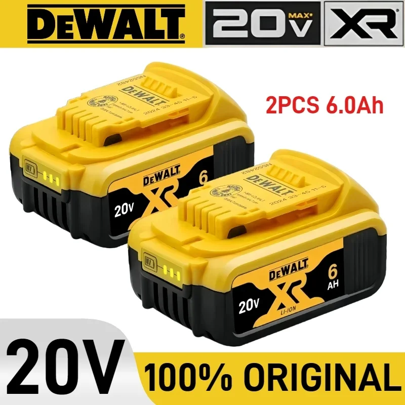 

Original DeWalt 20V Battery 6.0AH 5.0AH compatible DeWalt power Tools DCD791 DCF922 DCF887 DCG405 20V battery replacement