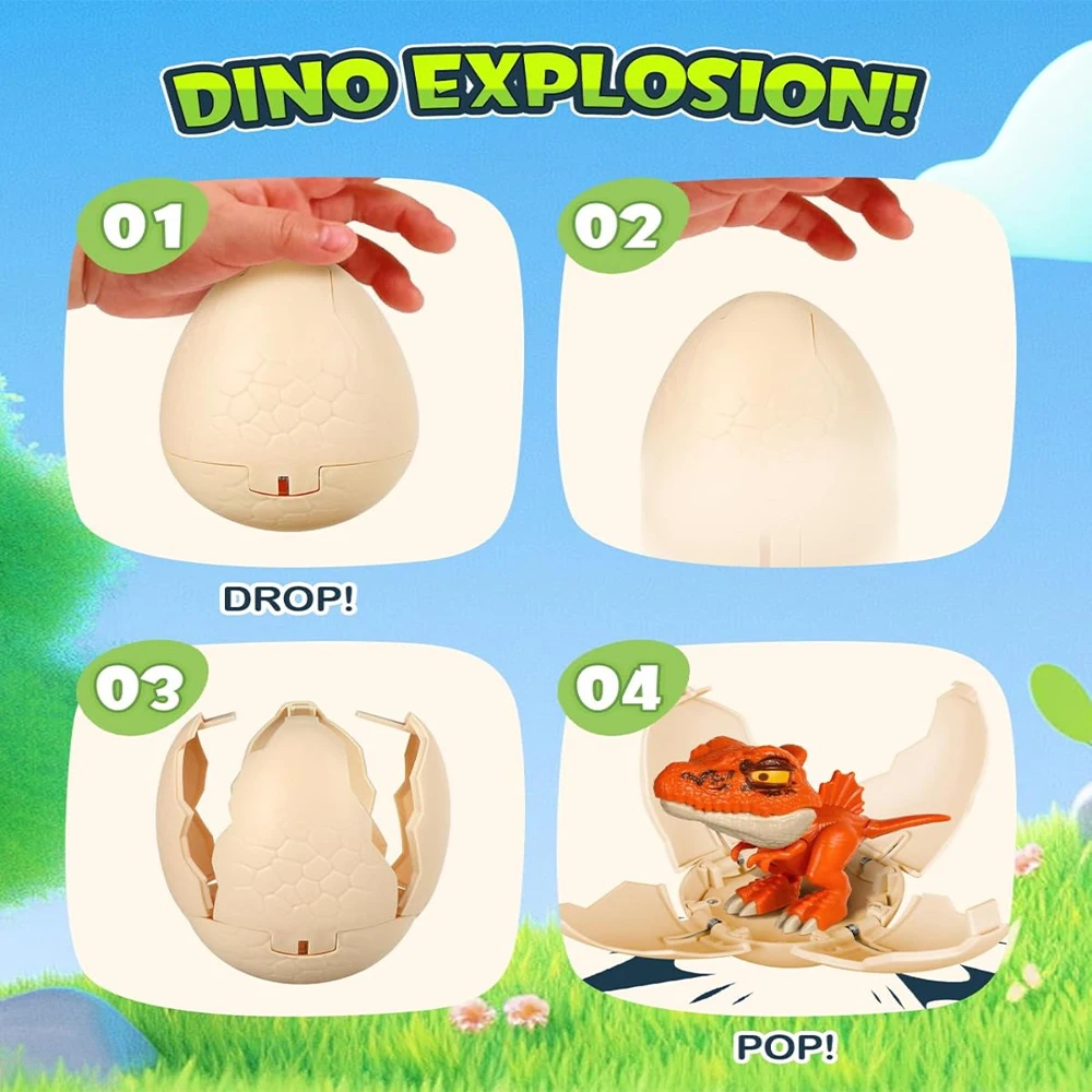 Bonito surpresa mistério caixa cega original brinquedo das crianças dinossauro ovo bonito mordida dedo t rex caixa cega modelo animal presentes de aniversário