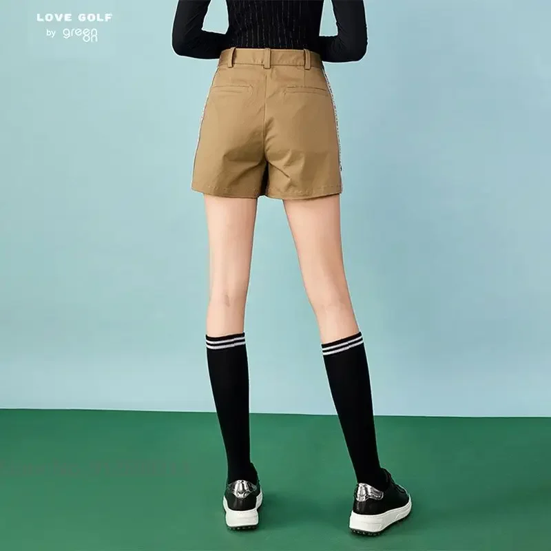 Love Golf-Shorts de sport de plein air pour femmes, pantalons courts taille haute pour dames, coupe sèche décontractée, été, mince, respirant, déclin, nouveau