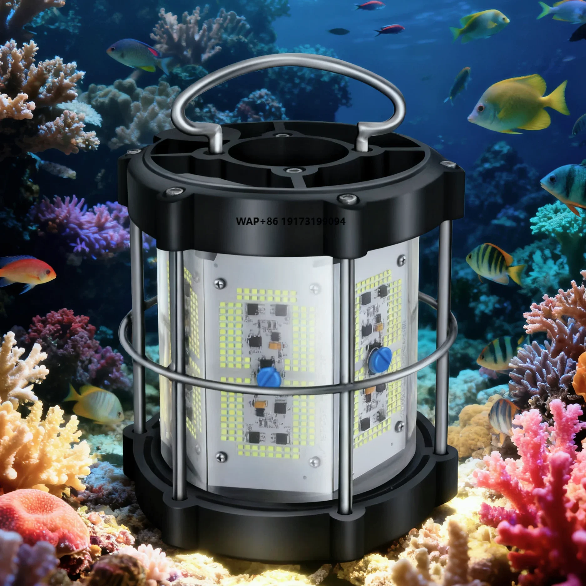 

1000W Green LED High Brightness Fishing Light IP68 Waterproof Underwater Boat for Ocean Fish Catching