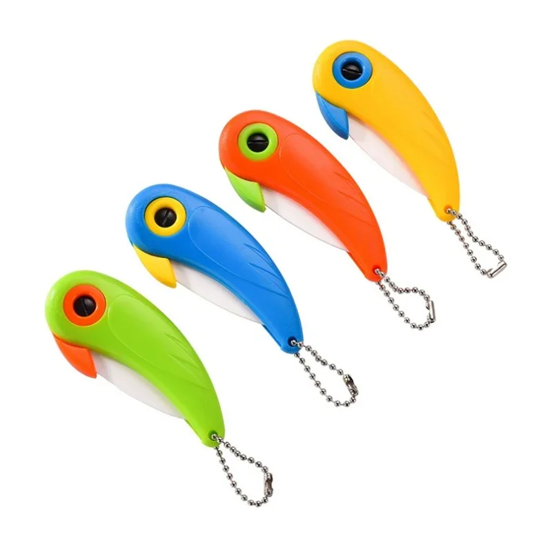 Fold Cut Slice Picnic Lunch Bird Mini Fruit Cutlery Cutter Bag Vegetable Kitchen Blade Ceramic Pocket Pare Peel Peeler Box Knife view 3