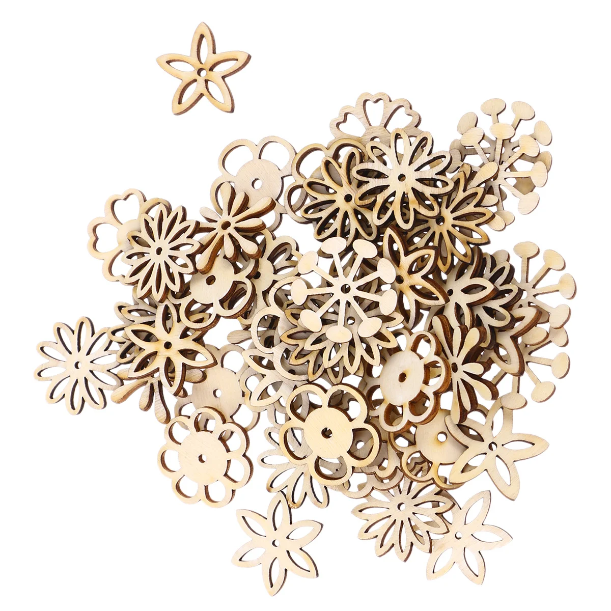 50 قطعة شريحة خشبية الديكور Diy بها بنفسك قلادة الخشب المجوف لشجرة عيد الميلاد عيد الميلاد ديكور معلق عطلة المنزل زخرفة الحرفية الخياطة