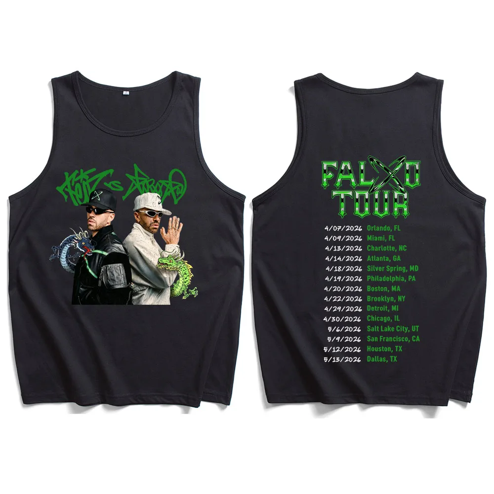 Feid Ferxxo Falxo Tour Shirt Man Woman Tank Top Cotton Summer Casual Sleeveless Vest
