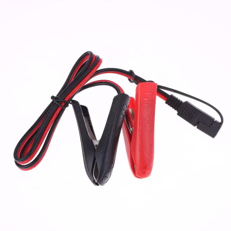 

1PCS Car Solar Power Charging Extension Cable SAE To Alligator Crocodile Clip Connector Quick Release Quick Disconnect