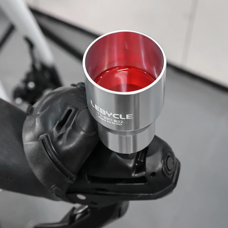 أداة قمع زيت الدراجة الجبلية أداة إصلاح الانكماش الفرامل الصحن الهيدروليكي لإصلاح قمع حقن الزيت محول Shimano #4