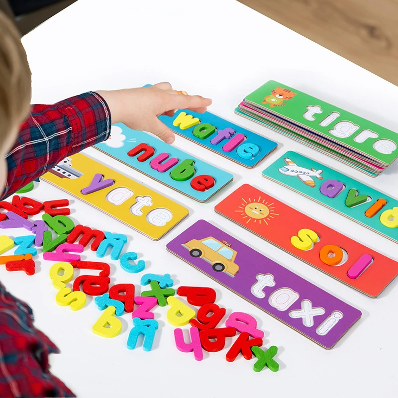 Spanish Animal Puzzle Card Early Childhood Education Educational Toy Card Children's Literacy Card Baby Learn Spanish view 5