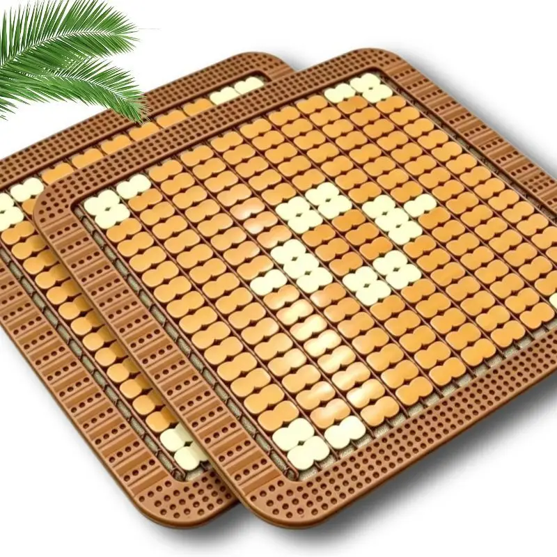 Cool summer breathable cushion for car, summer barber shop chair seat pad, office computer chair cool bamboo mat, ice cushion