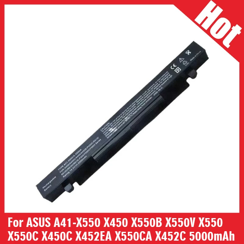 

New Replacement Laptop Battery A41-X550A 10.8V For ASUS A41-X550 X450 X550B X550V X550 X550C X450C X452EA X550CA X452C 5000mAh