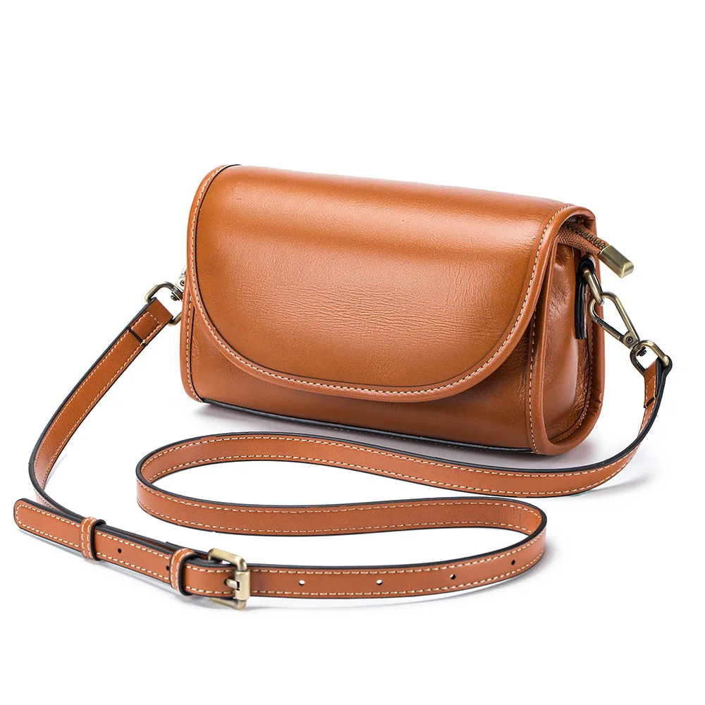 Vegetable-tanned Leather Versatile Handbag Women's Shoulder Cross-body Bag