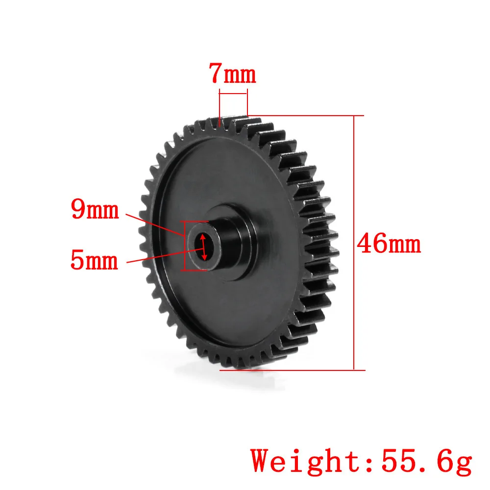 Hardened Steel Metal 44T Spur Gear Main Gear For 1/8 HPI Racing Savage XL FLUX Torland Truck RC TRUCK TORLAND Upgrade Parts