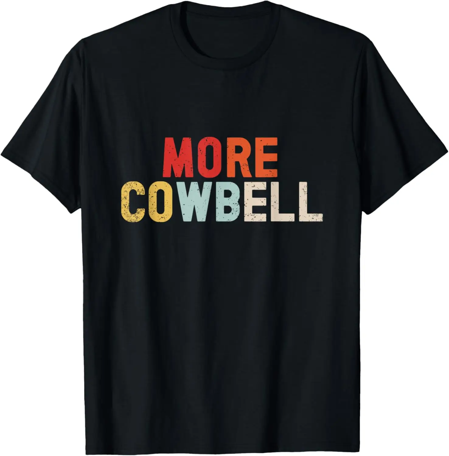 

Cow Bell More Cowbell Винтажная забавная забавная футболка барабанщика Cowbell