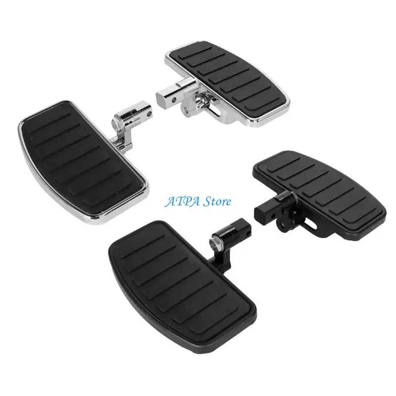 

U13C Aluminum Footrest Wide Anti Skid Platform Strong Metal Bracket Foot Peg Replacements for Bike VTX1300 VTX1800 VF750