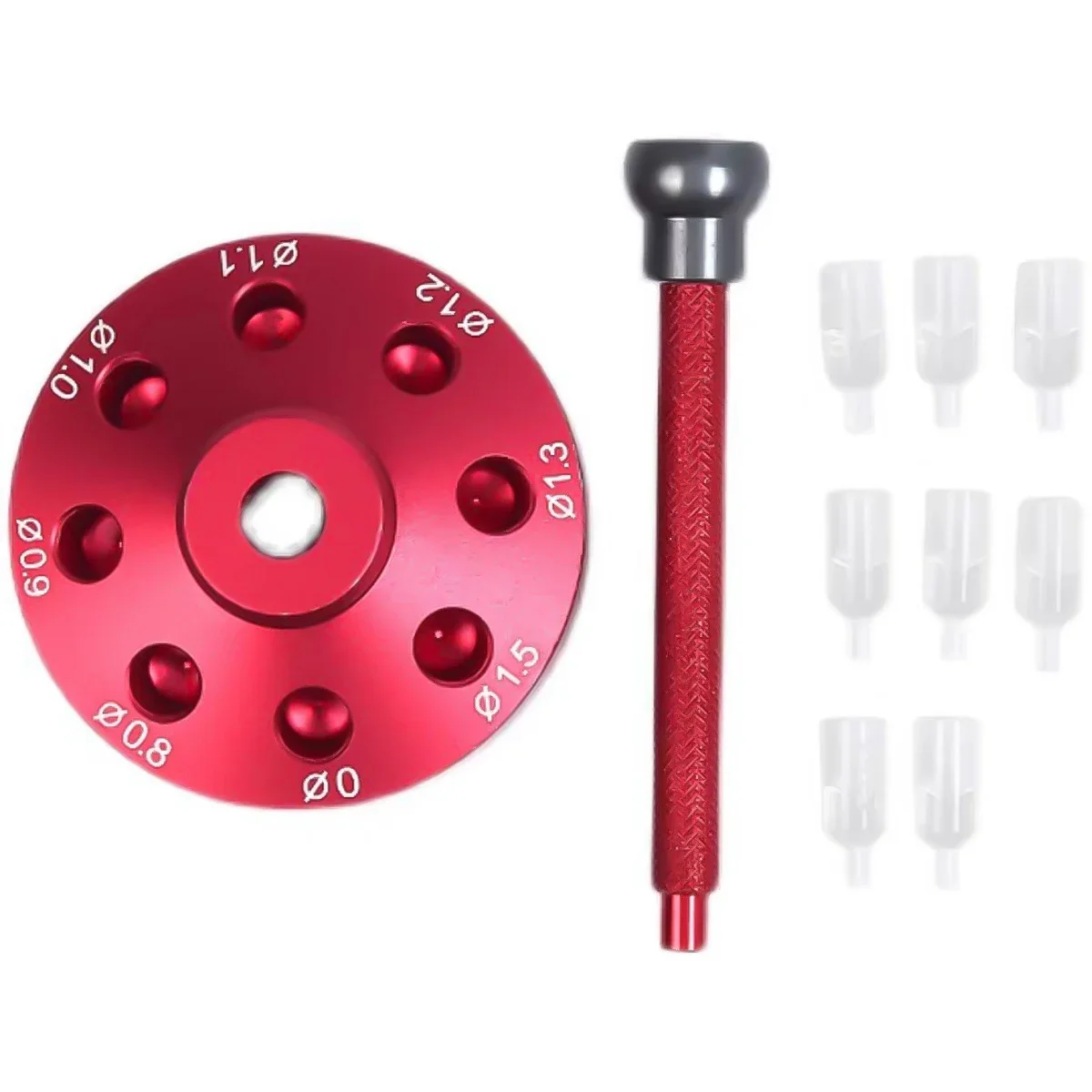 Watch Hands Fitting Setting Presser Pusher Setter with 8 Accessory Alloy Steel Watch Needle Holder Watch Repair Tool Watchmaker