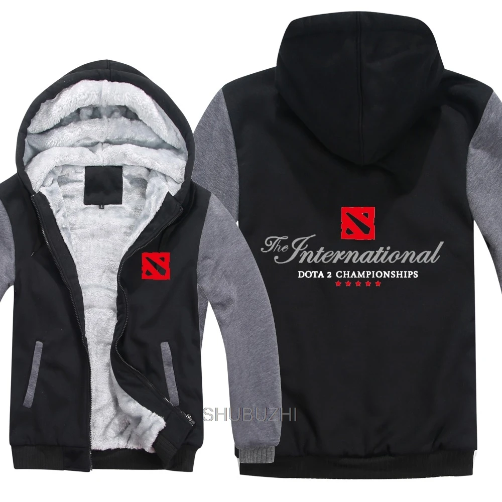 Winter Style Dota 2 Hoodies Sweatshirt  New Game Warm Liner Men Fleece Dota Sweatshirt Jacket M-5XL High Quality