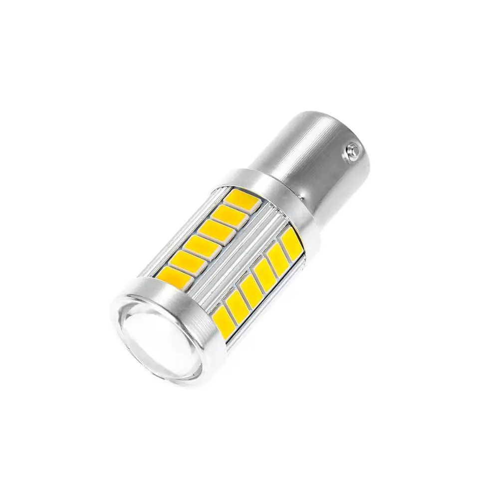 150° Turn Signal Yellow/Red/White 33SMD LED Bulb PY21W  Daytime Running Light  1156 BAU15S