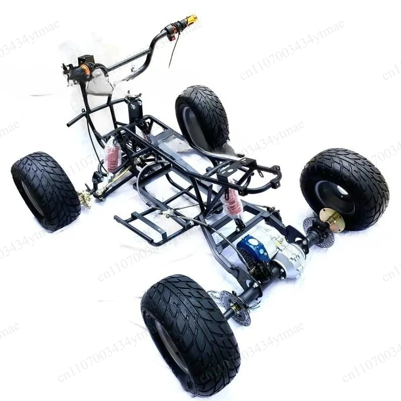 Four Wheel Electric ATV Full Frame Assembly Axle Drive Front Rear Suspension Modified Parts Kit